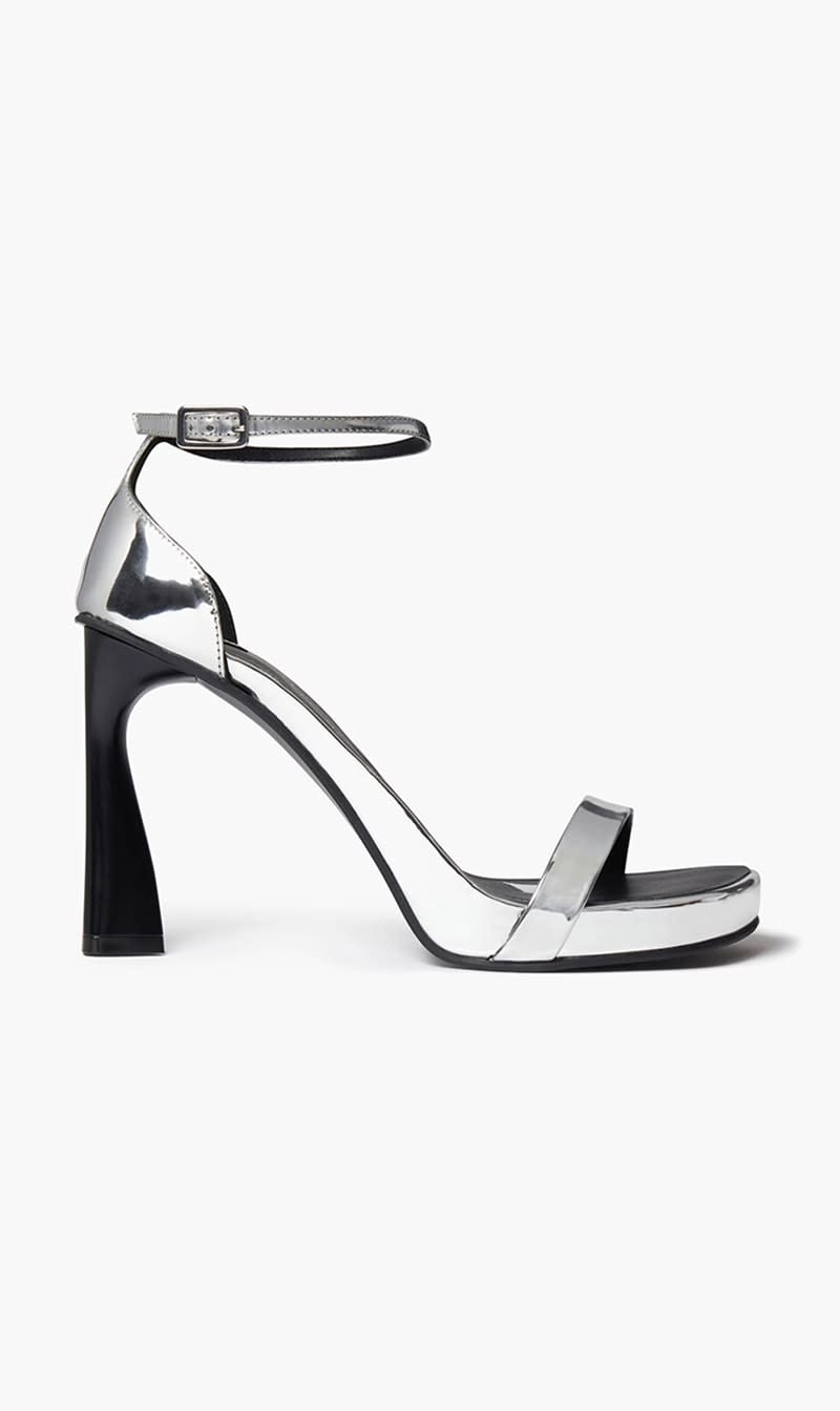 Stella Mc Cartney Silver Elsa Mirrored Heeled Sandals for Women | The Deal Outlet
Stella Mc Cartney Silver Elsa Mirrored Heeled Sandals for Women | The Deal Outlet
