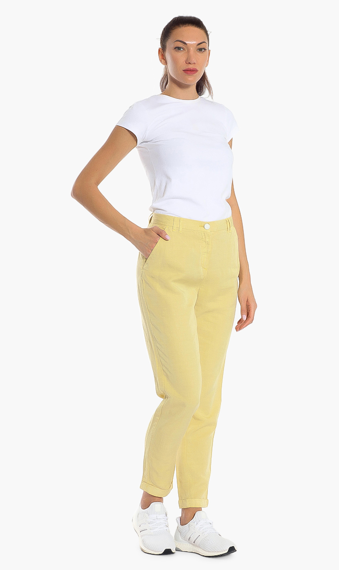Brenda Tailored Pants, Yellow