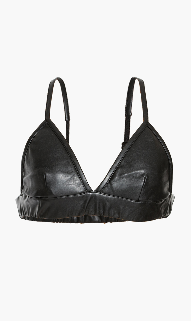 Replay Eco-leather Crop Top