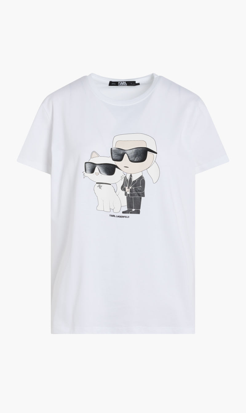 Karl Lagerfeld White Ikonik 20 T-shirt | The Deal Outlet