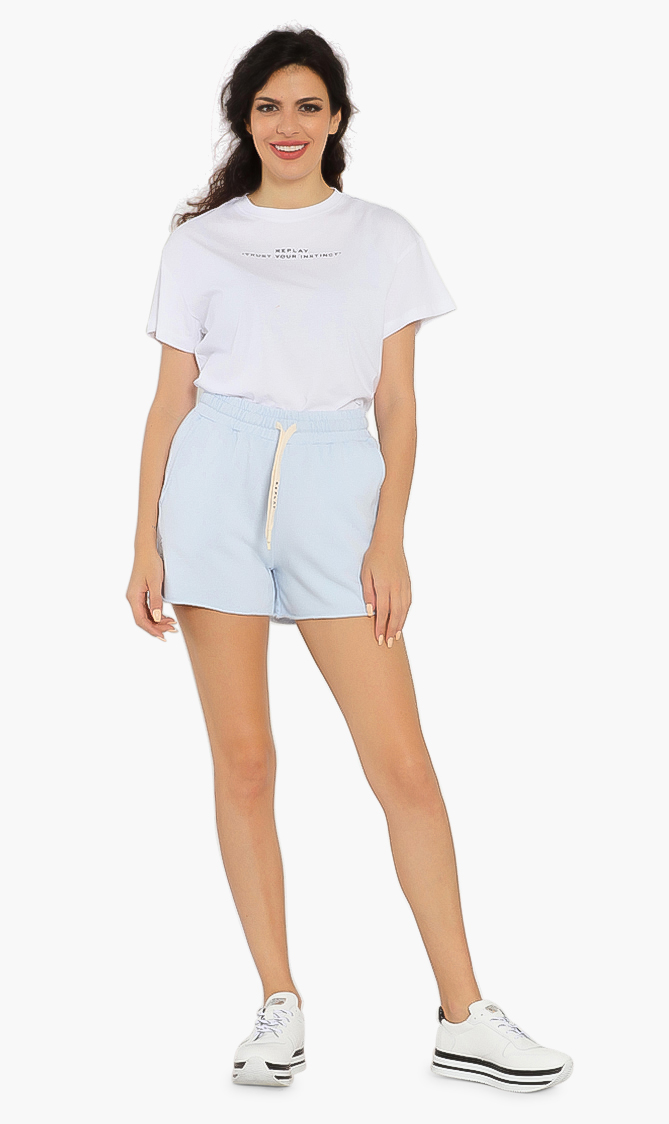 REPLAY Logo Cotton Shorts