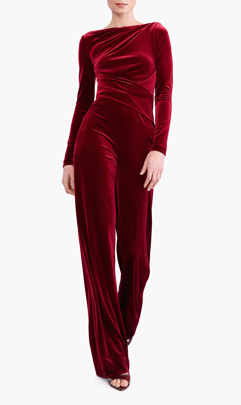 Talbot Runhof Red Velvet Jumpsuit for Women | The Deal Outlet
Talbot Runhof Red Velvet Jumpsuit for Women | The Deal Outlet