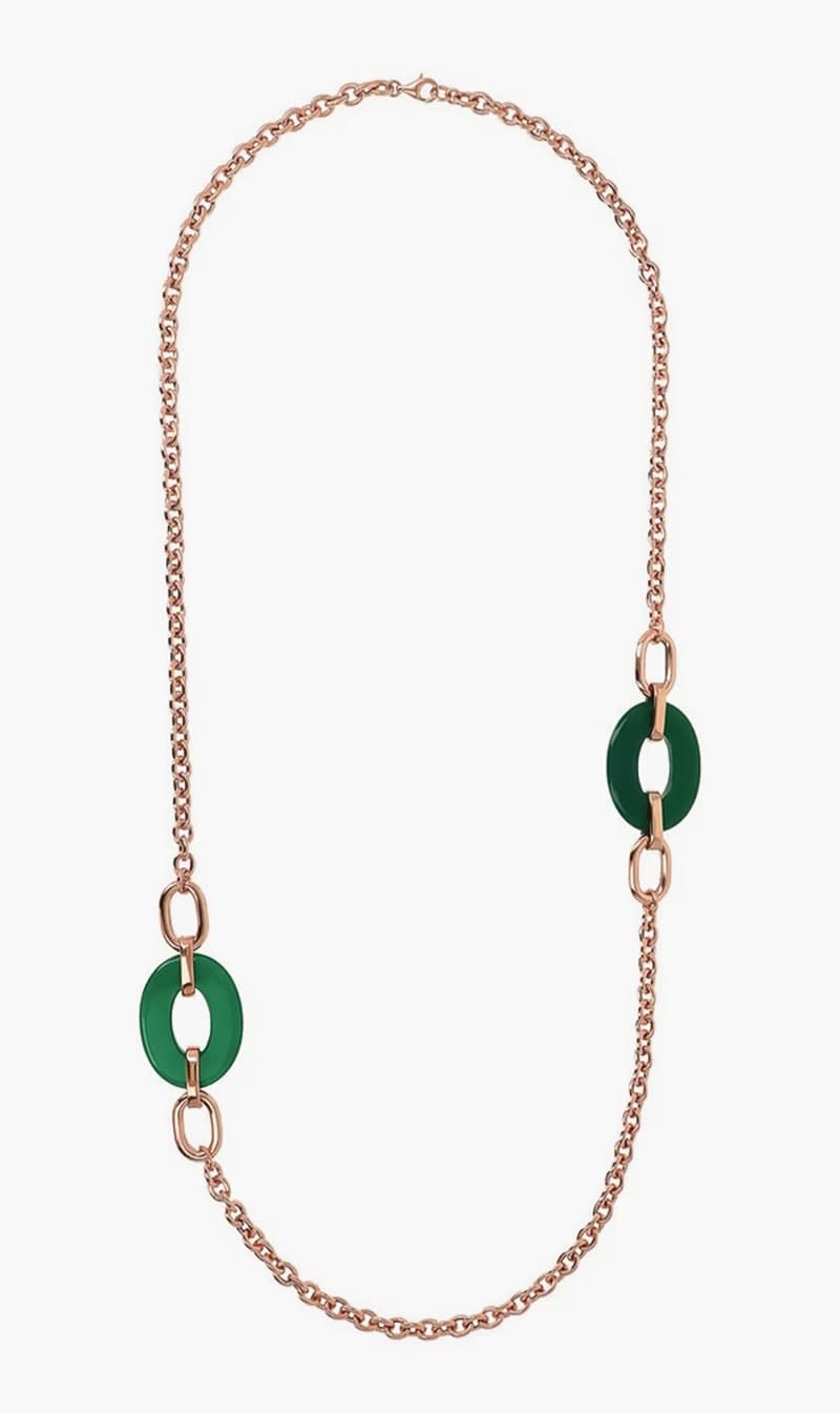 Bronzallure Green Openwork Mesh And Oval Agate Necklace for Women | The Deal Outlet
Bronzallure Green Openwork Mesh And Oval Agate Necklace for Women | The Deal Outlet