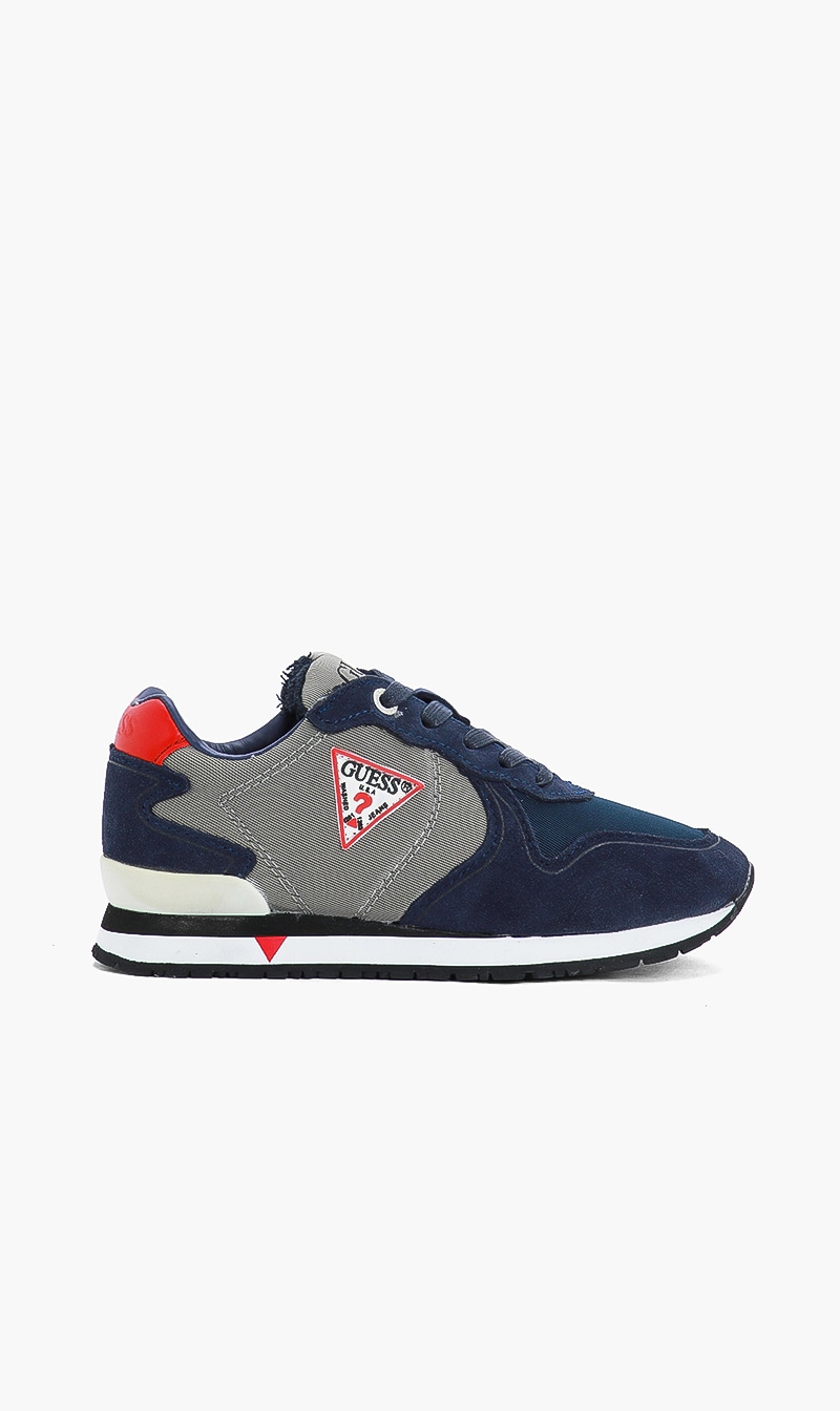 Logo Lace Up Sneakers, Blue
