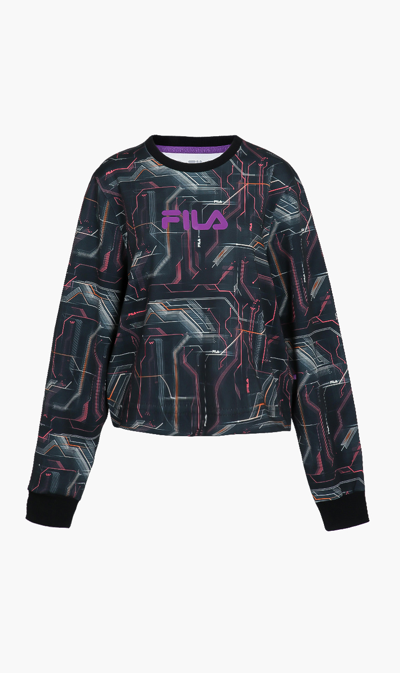 Fila Black Olive Circuit T-shirt for Women | The Deal Outlet