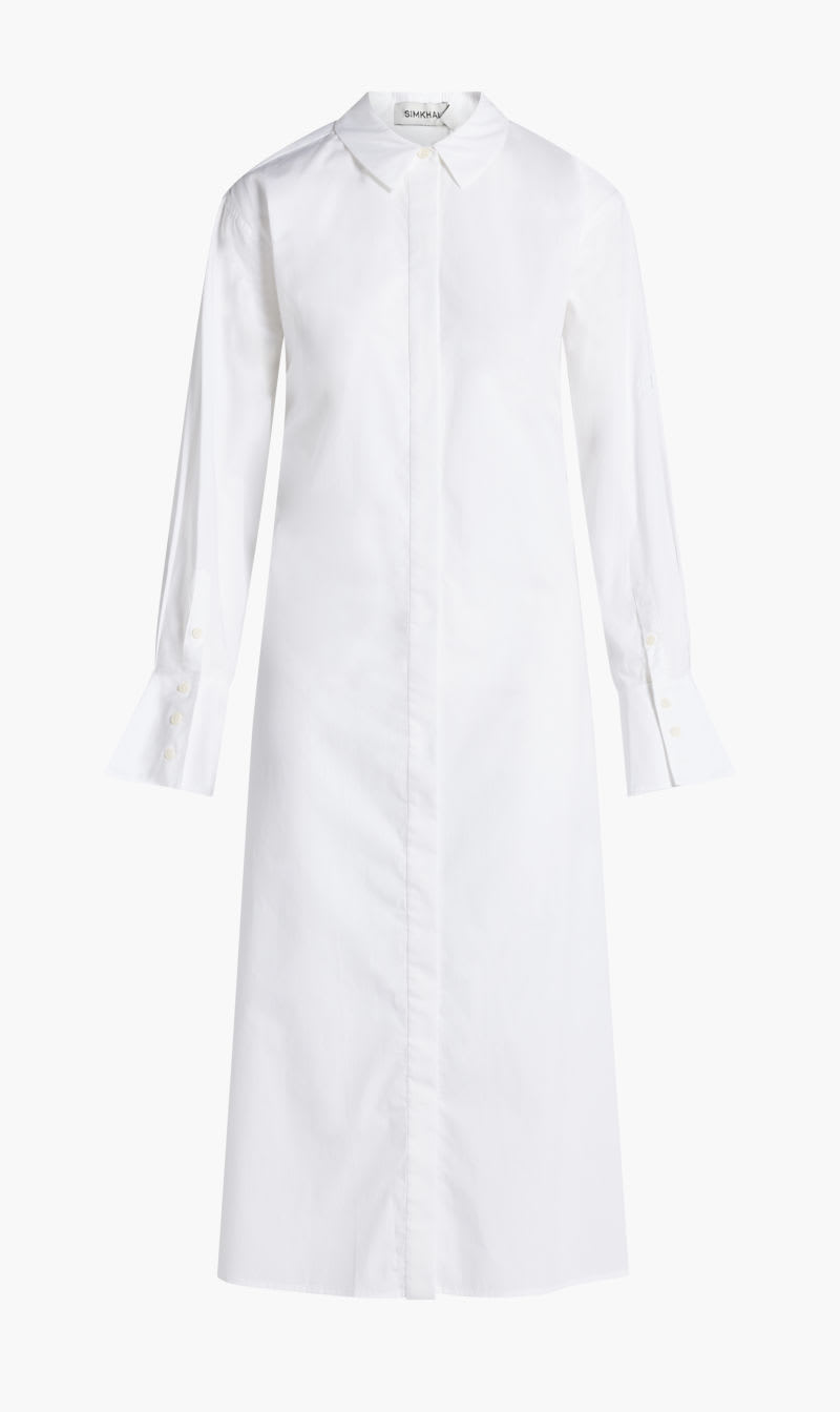 Jonathan Simkhai White Augustina Ls Tie Waist Shirt Dress for Women | The Deal Outlet
Jonathan Simkhai White Augustina Ls Tie Waist Shirt Dress for Women | The Deal Outlet