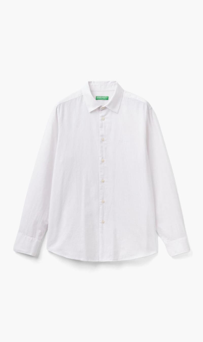 United Colors Of Benetton White Long Sleeve Shirt for Men
United Colors Of Benetton White Long Sleeve Shirt for Men