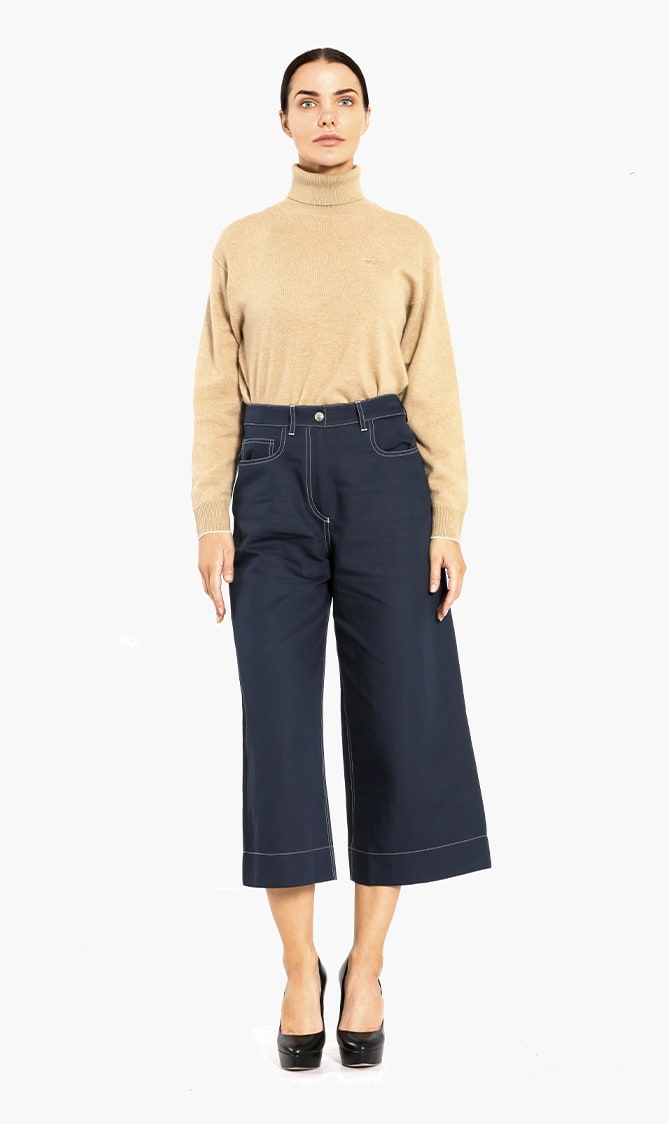 Wide Legs Culotte, Blue