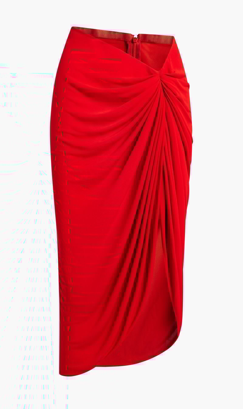 Michael Kors Red Crepe Jersey Sarong for Women | The Deal Outlet