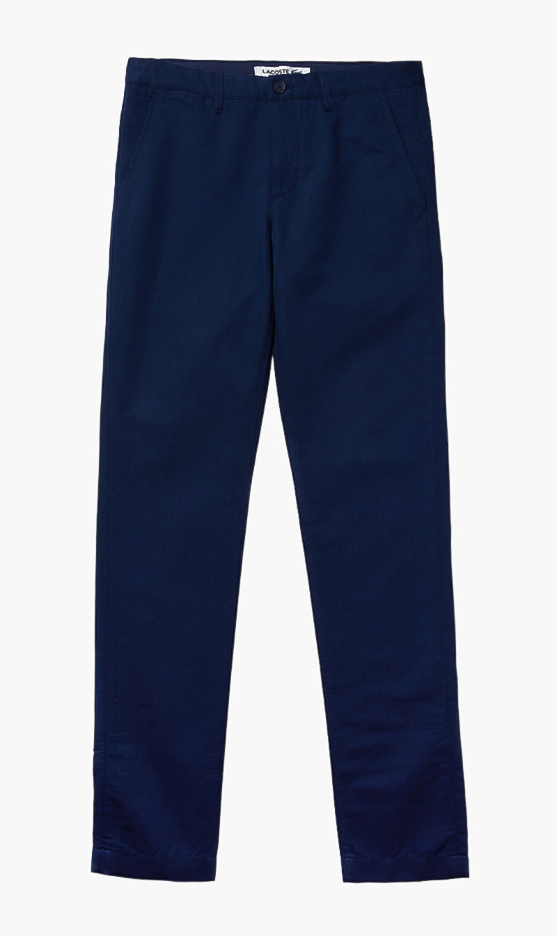 Slim Fit Cotton-linen Chino Pants