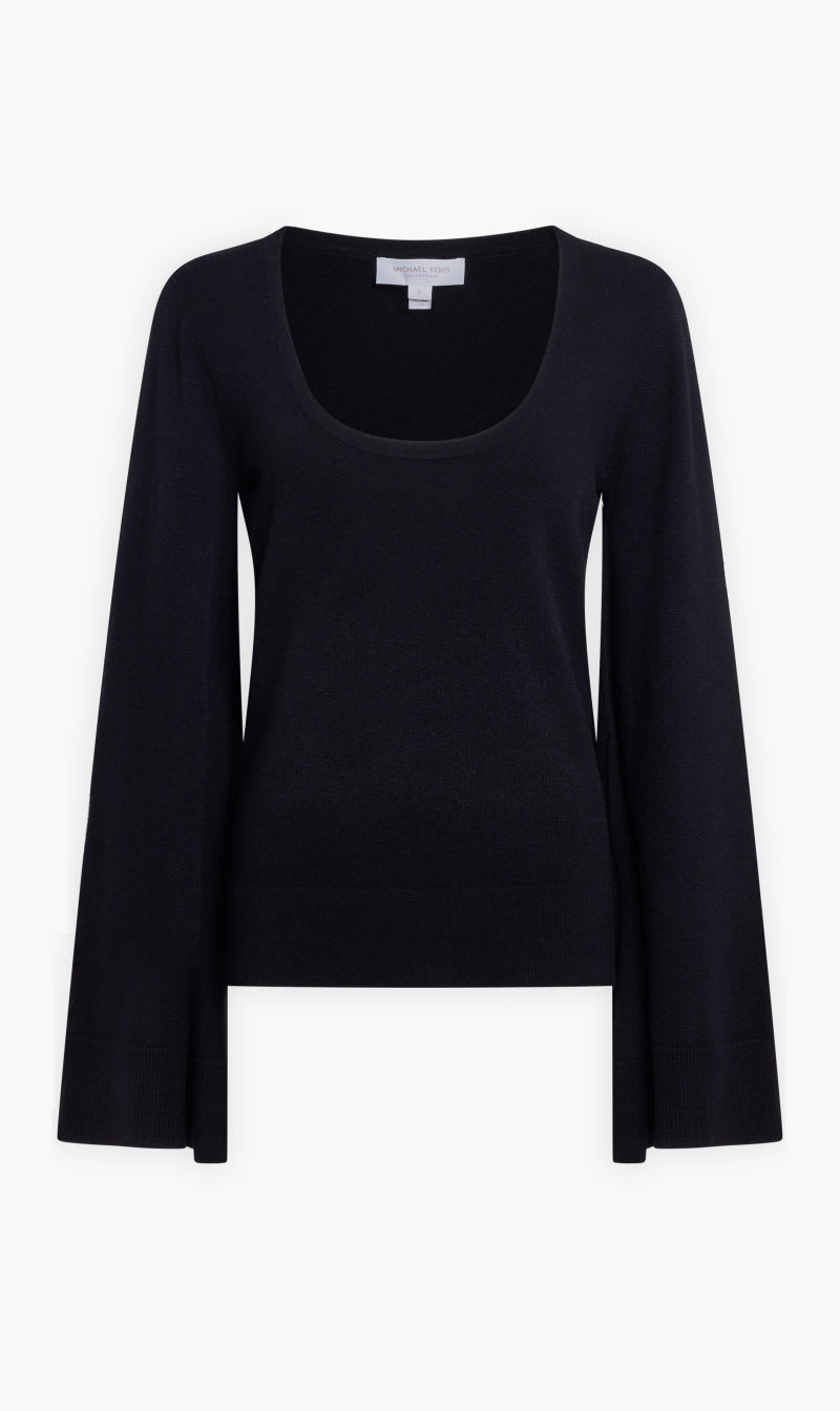 Michael Kors Black Stretch Cashmere Slit Sleeve Sweater for Women | The Deal Outlet
Michael Kors Black Stretch Cashmere Slit Sleeve Sweater for Women | The Deal Outlet