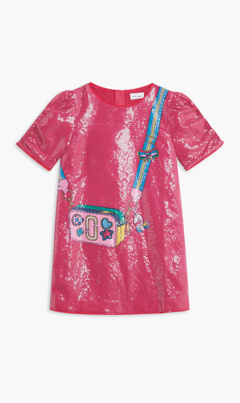Marc Jacobs Pink Sequins Bag Dress for Girls | The Deal Outlet