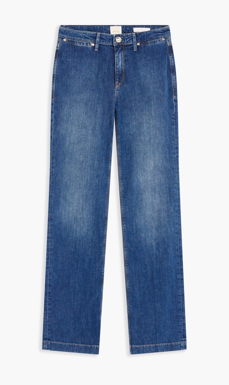 Guess Blue Sexy Straight Marina Jeans for Women | The Deal Outlet