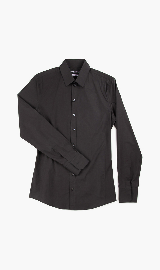 Dolce&gabbana Basic Slim Fit Long Sleeve Shirt