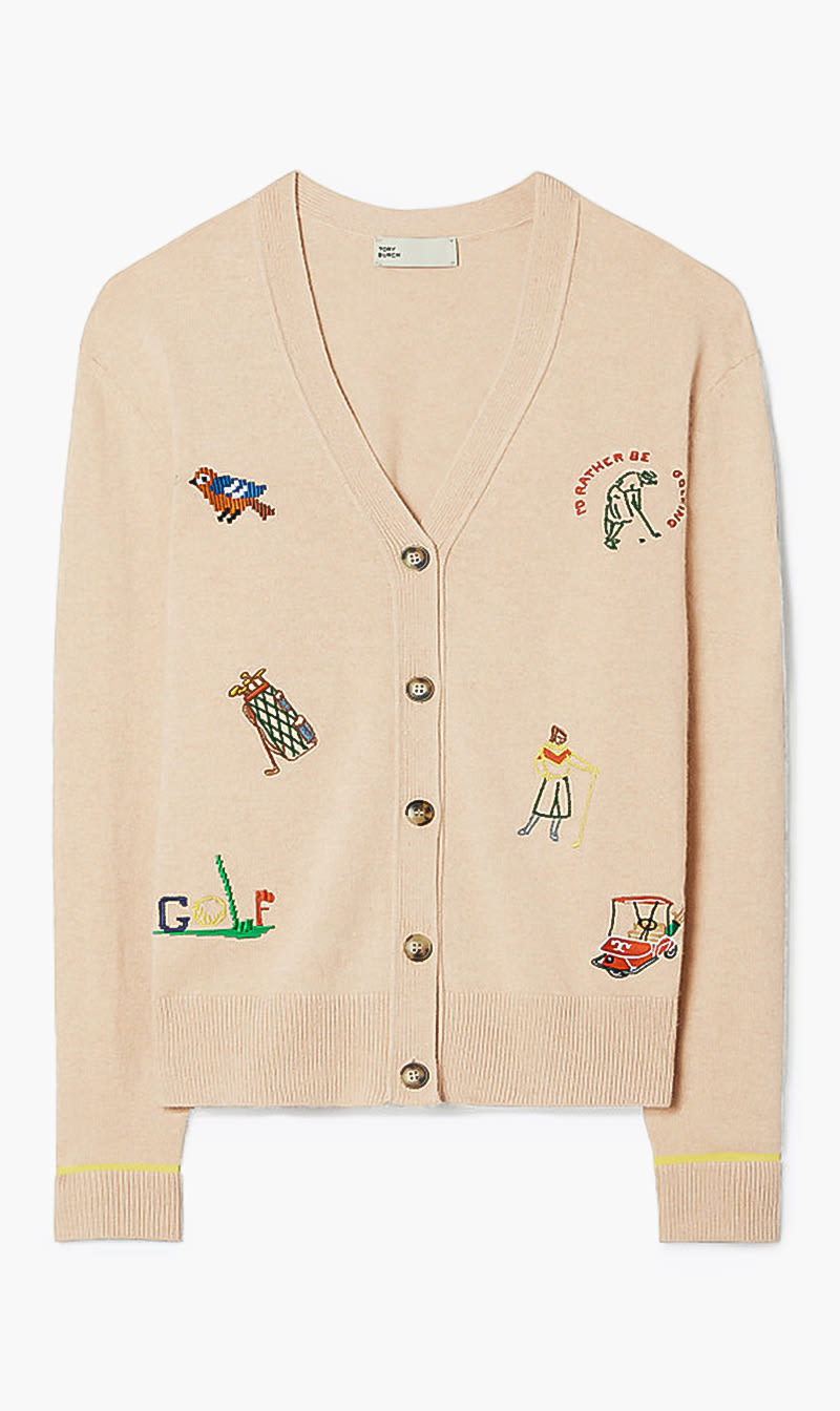 Tory Burch White Tory Sport Golfers Cashmere Cardigan for Women | The Deal Outlet
Tory Burch White Tory Sport Golfers Cashmere Cardigan for Women | The Deal Outlet