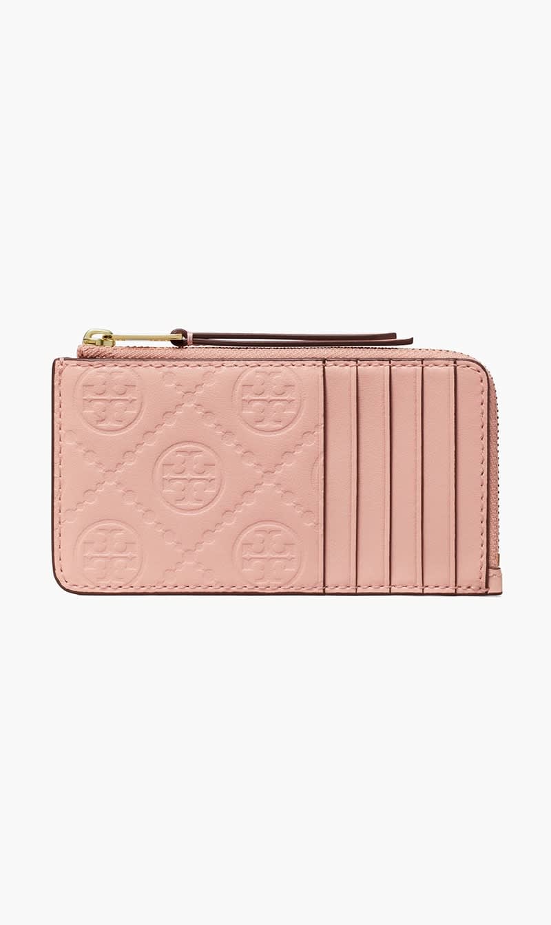 Tory Burch Pink T Monogram Leather Zip Card Case for Women | The Deal Outlet
Tory Burch Pink T Monogram Leather Zip Card Case for Women | The Deal Outlet