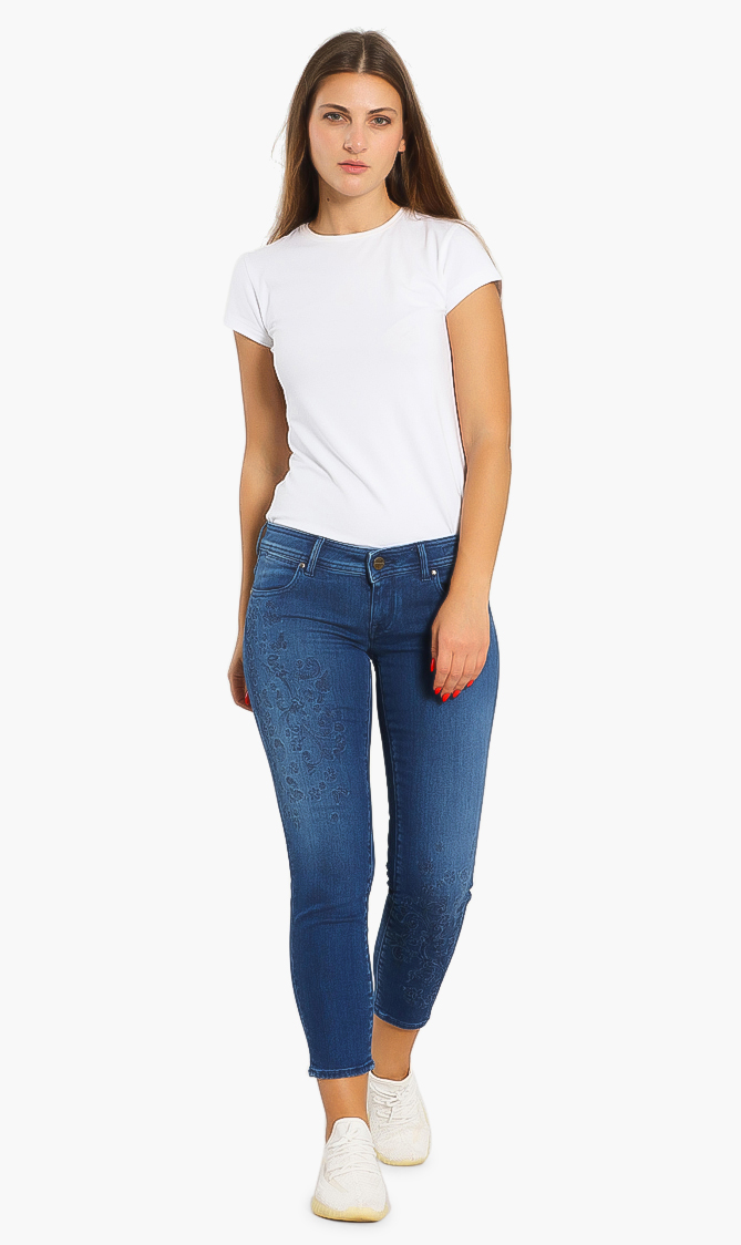JACOB COHEN Kristel Flower Embroidered Jeans
