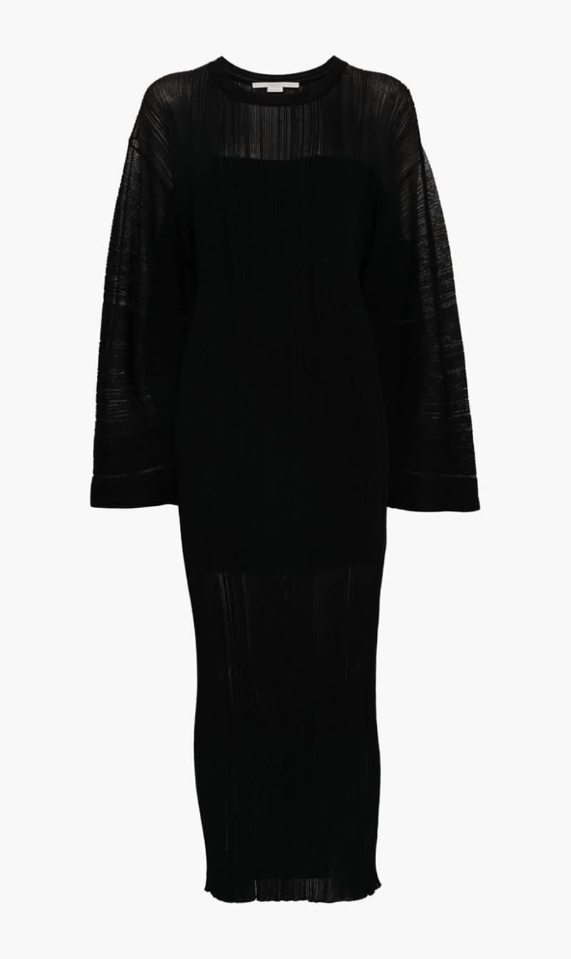 Stella Mc Cartney Black Lightweight Pleated Knit Dress for Women | The Deal Outlet
Stella Mc Cartney Black Lightweight Pleated Knit Dress for Women | The Deal Outlet