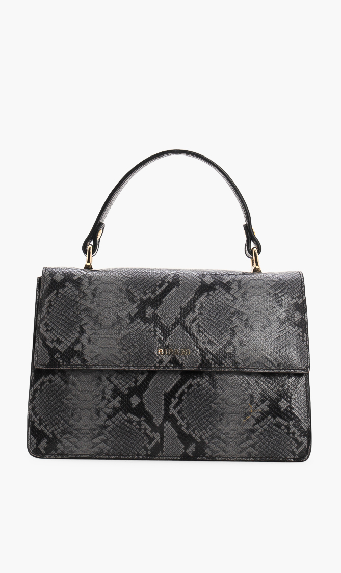 Ripani Verbena Snake Print Leather Crossbody Bag