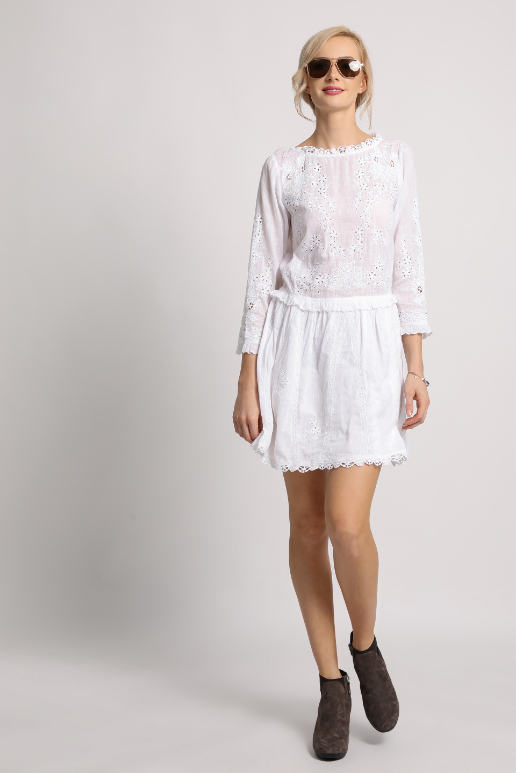 Zadig & Voltaire Rex Deluxe Broderie Analgise Dress