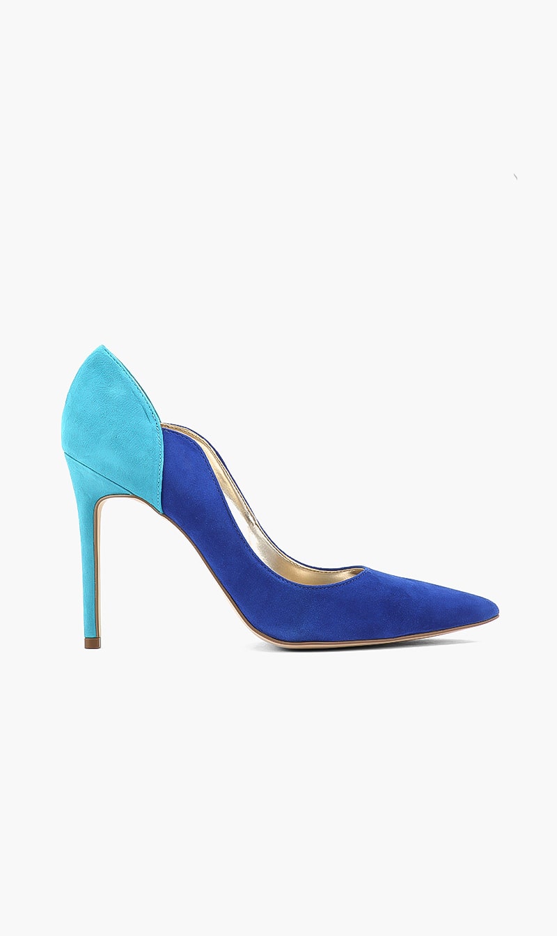 Guess Blue Faida Cut Out Pumps for Women | The Deal Outlet