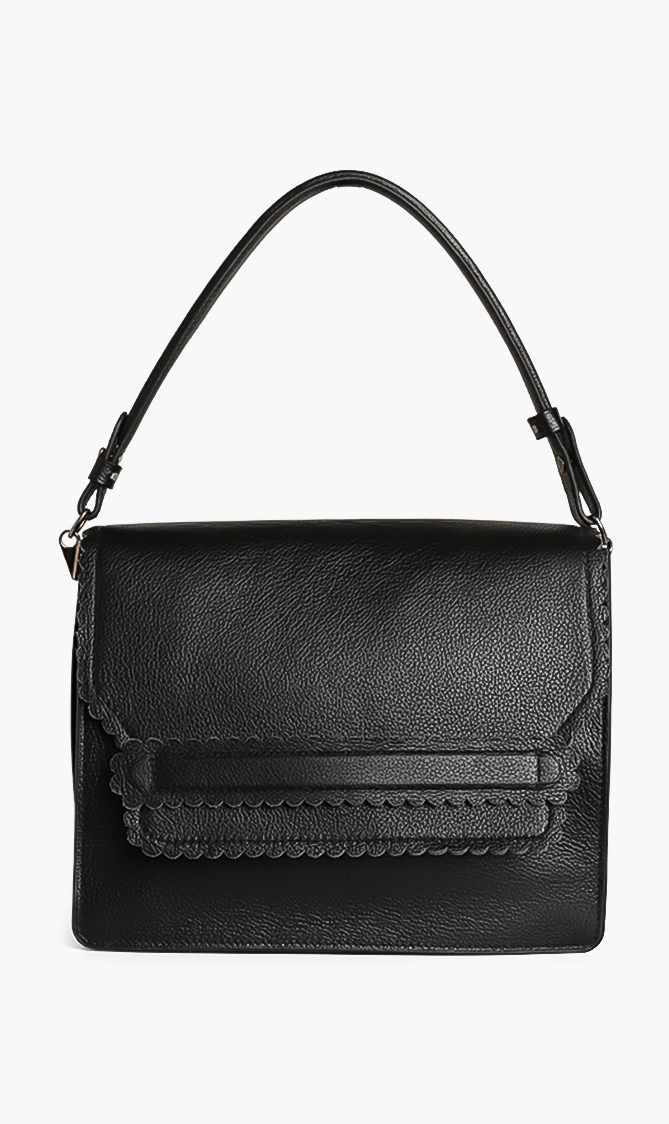 COCCINELLE Flap Leather Crossbody Bag