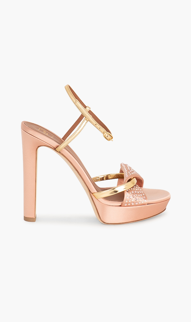 MALONE SOULIERS Lauren Crystal Platform Sandals