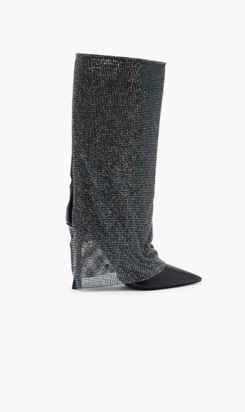 Benedetta Bruzziches Black Virginia Crystal Mesh Boots for Women | The Deal Outlet
Benedetta Bruzziches Black Virginia Crystal Mesh Boots for Women | The Deal Outlet