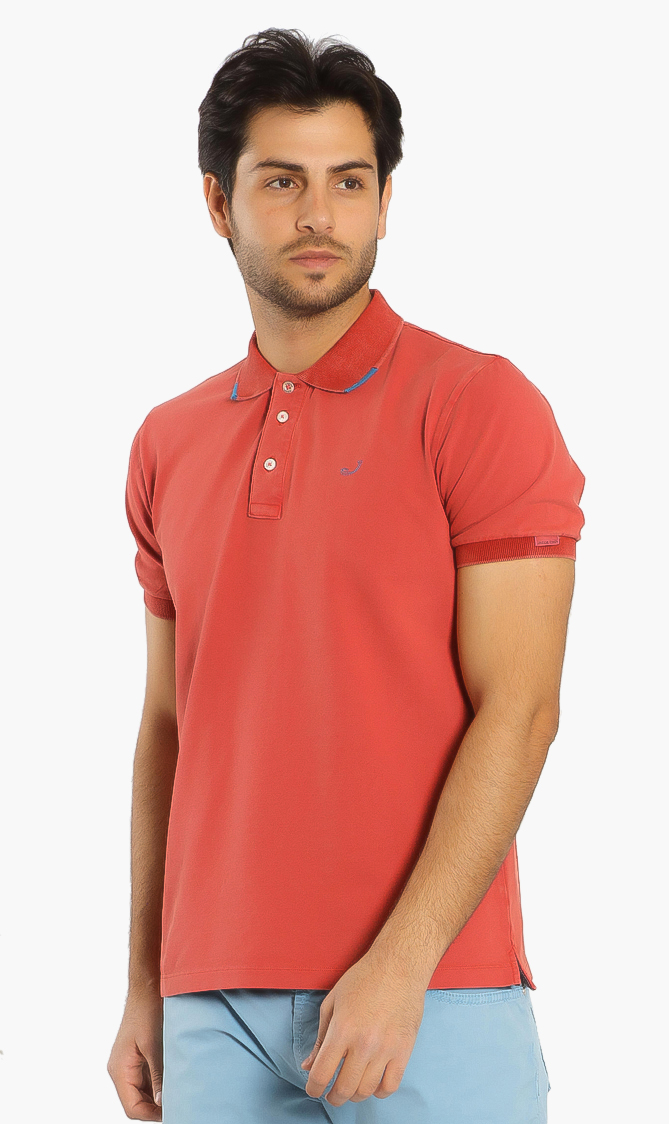 Jacob Cohen Contrast Piped Collar Polo Shirt