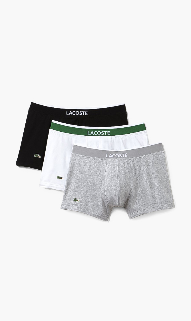 Lacoste Cotton Stretch Boxers - Pack Of 3