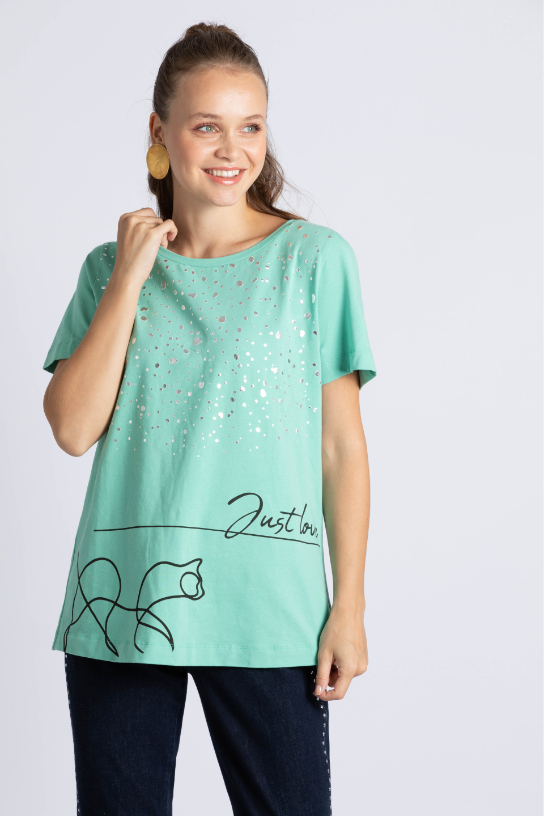 Marina Rinaldi Vedetta Printed T-shirt