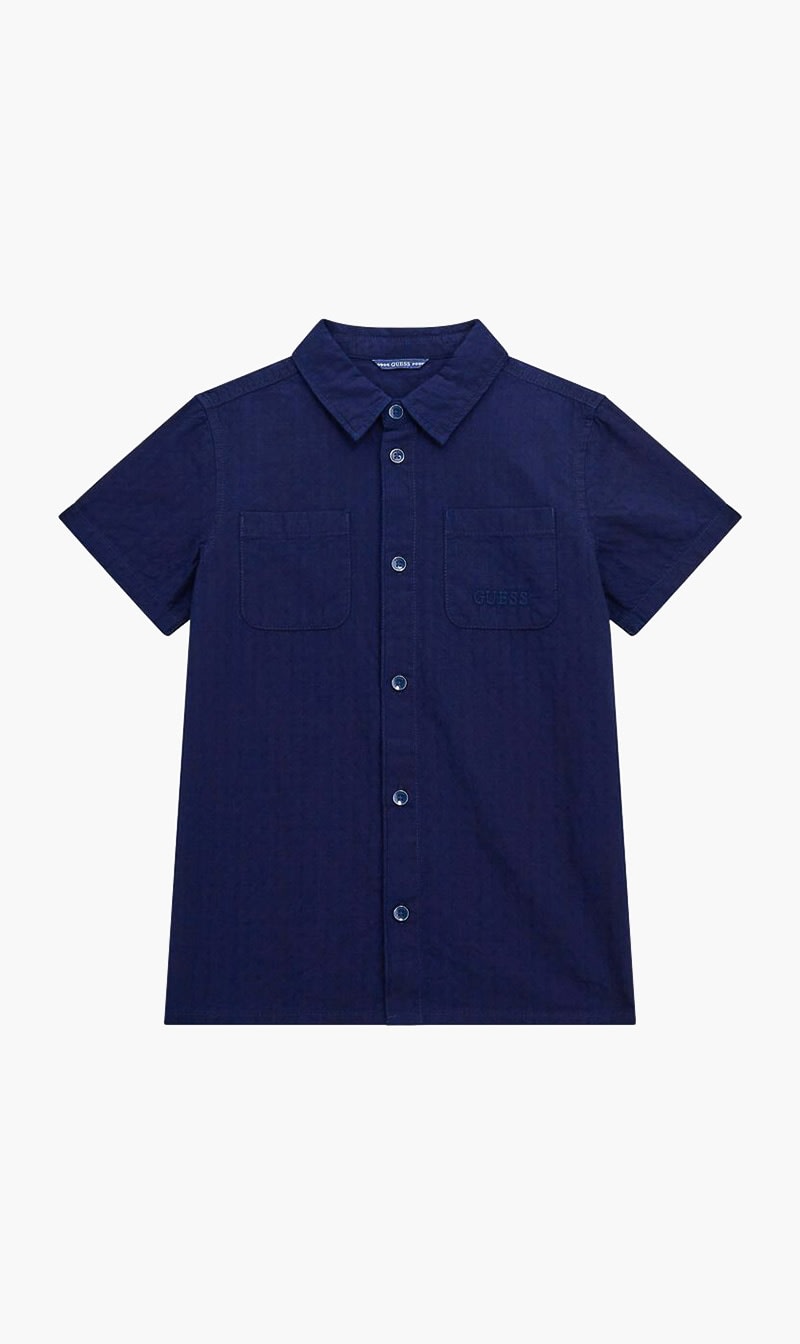 Guess Blue Dobby Woven Shirt for Boys
Guess Blue Dobby Woven Shirt for Boys