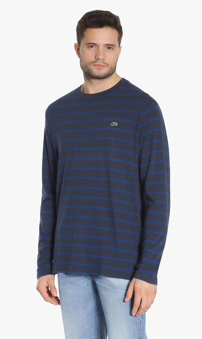 Lacoste Regular Fit Striped Long Sleeves T-shirt