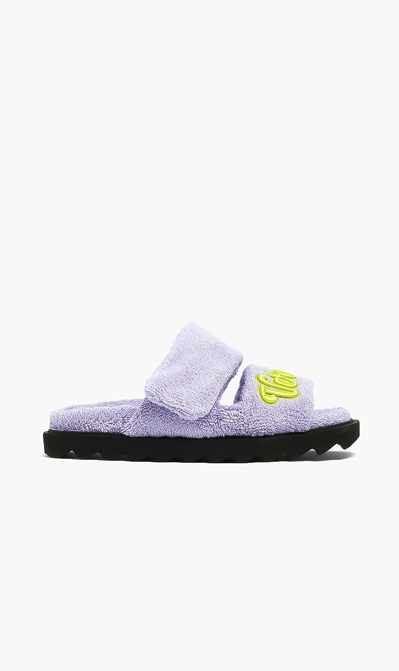 Versace Purple Jg Sandal Slipper Spunge Emb Versace for Girls | The Deal Outlet