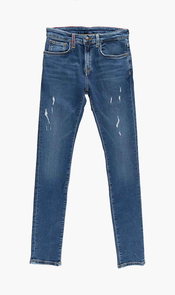 Hackett London New Skinny Ripped Jeans