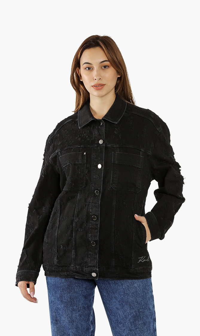 Distressed Denim Jacket