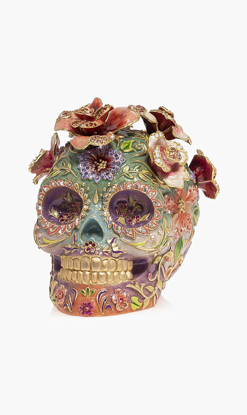 Jay Strongwater Catrina- Skull With Roses