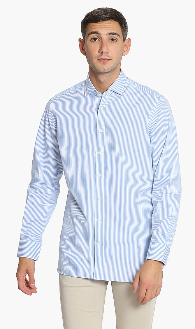 Hackett London Bengal Stripe Kent Slim Fit Shirt