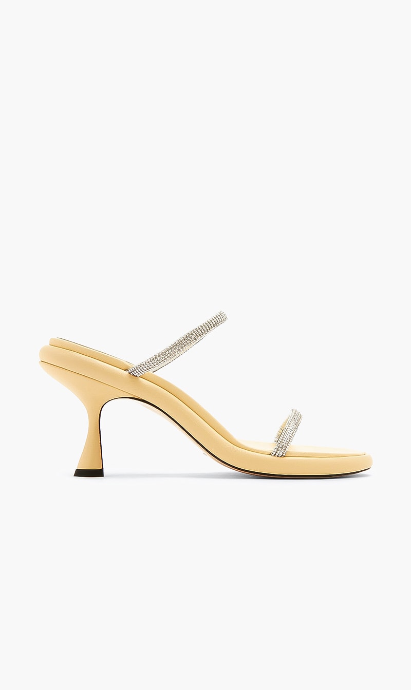 June Sandal Mules, Yellow
