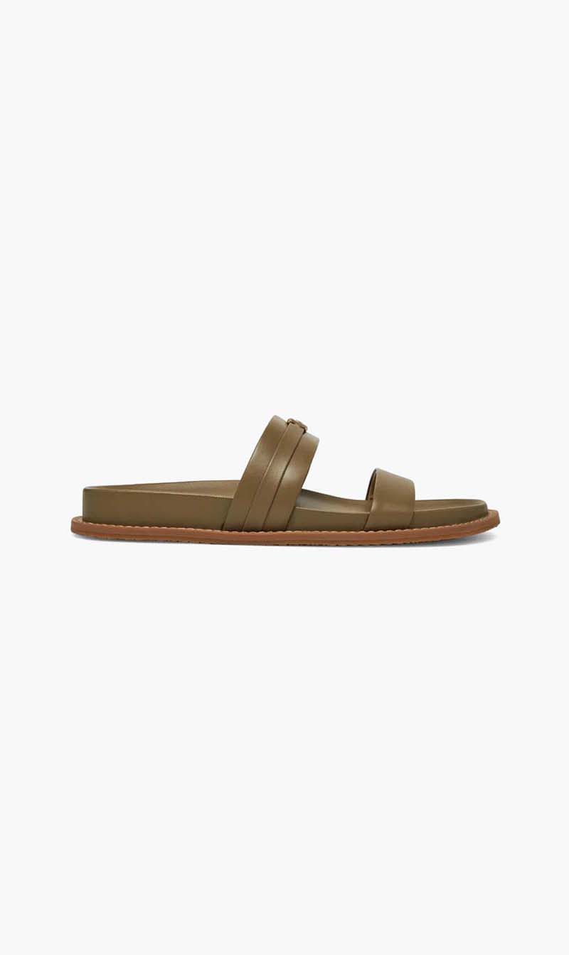 Michael Kors Green Mandy Leather Flat Sandals for Women
Michael Kors Green Mandy Leather Flat Sandals for Women