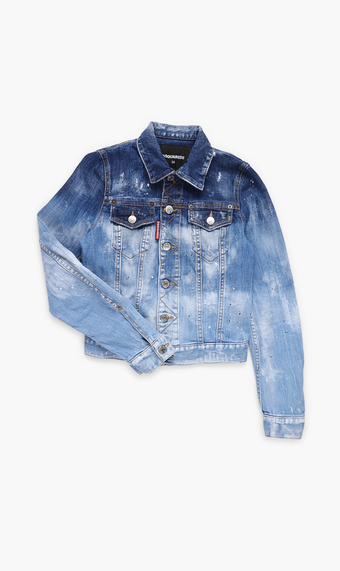 Dsquared2 Ripped Classic Jean Jacket 
Dsquared2 Ripped Classic Jean Jacket