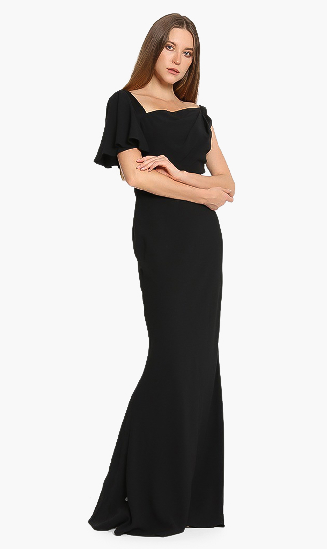 Alexander Mcqueen Asymmetric Long Dress