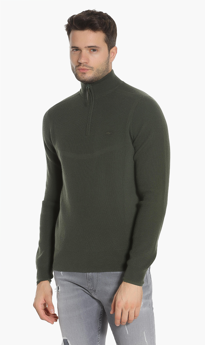 Lacoste Zip Neck Sweater