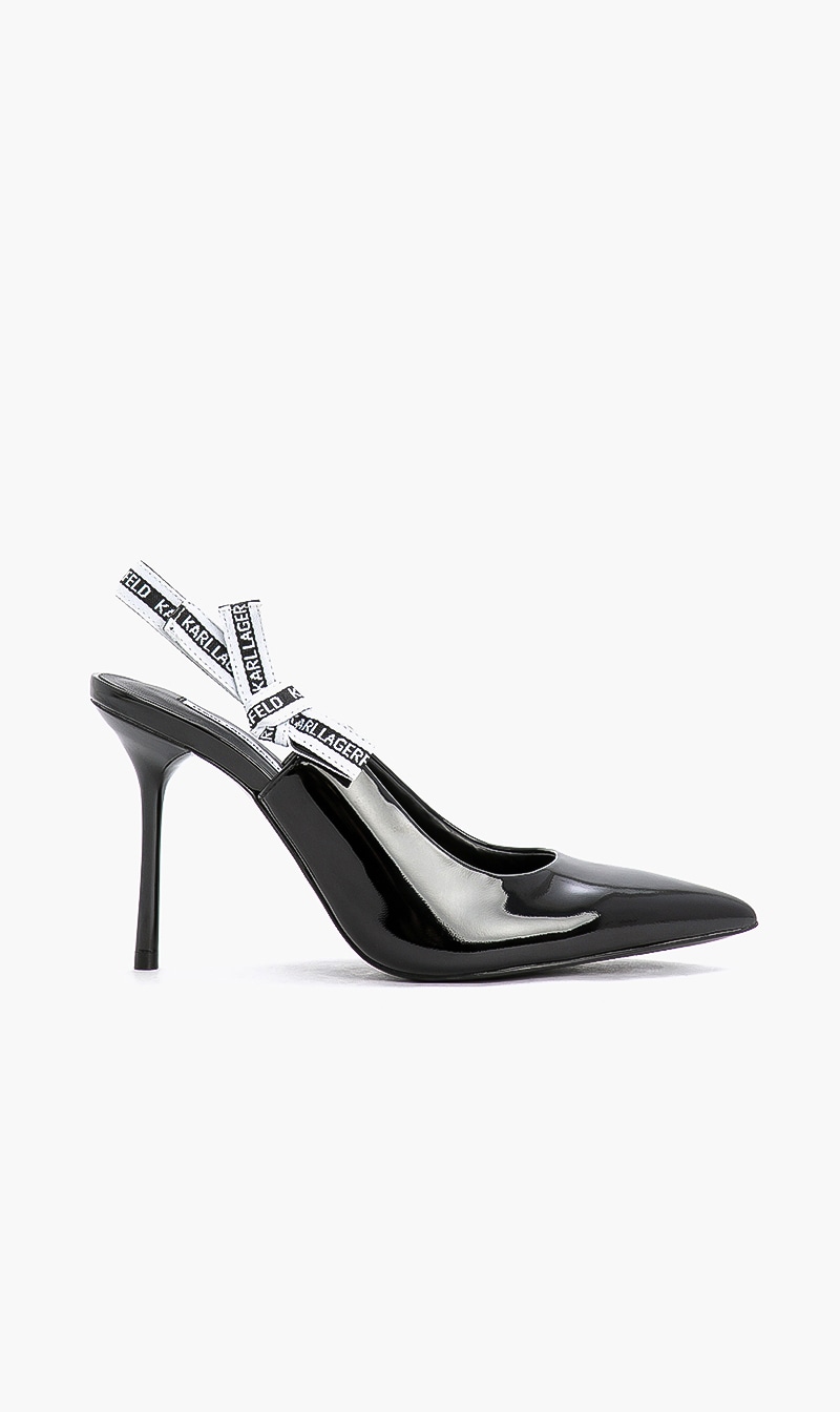Sarabande Ribbon Heels, Black
