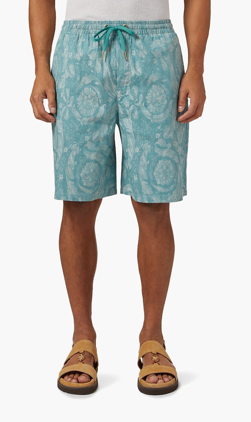 Versace Green Short Denim Denim Chambray Jacquard Barocco Rinsed for Men | The Deal Outlet
Versace Green Short Denim Denim Chambray Jacquard Barocco Rinsed for Men | The Deal Outlet