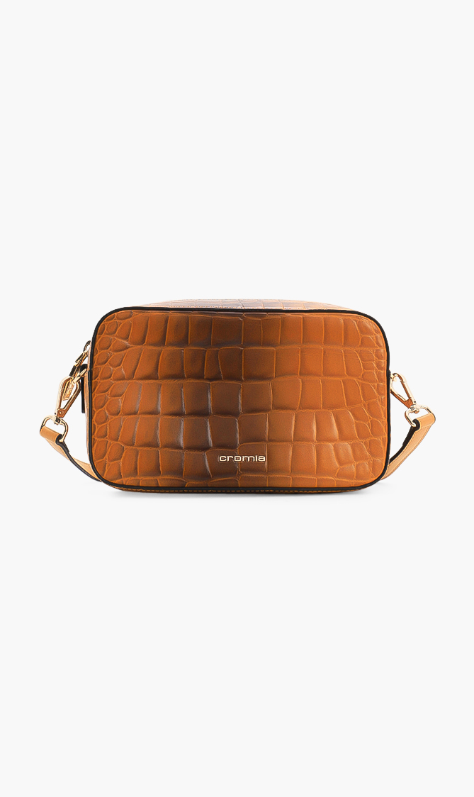 Cromia Perla Cocco Leather Crossbody Bag