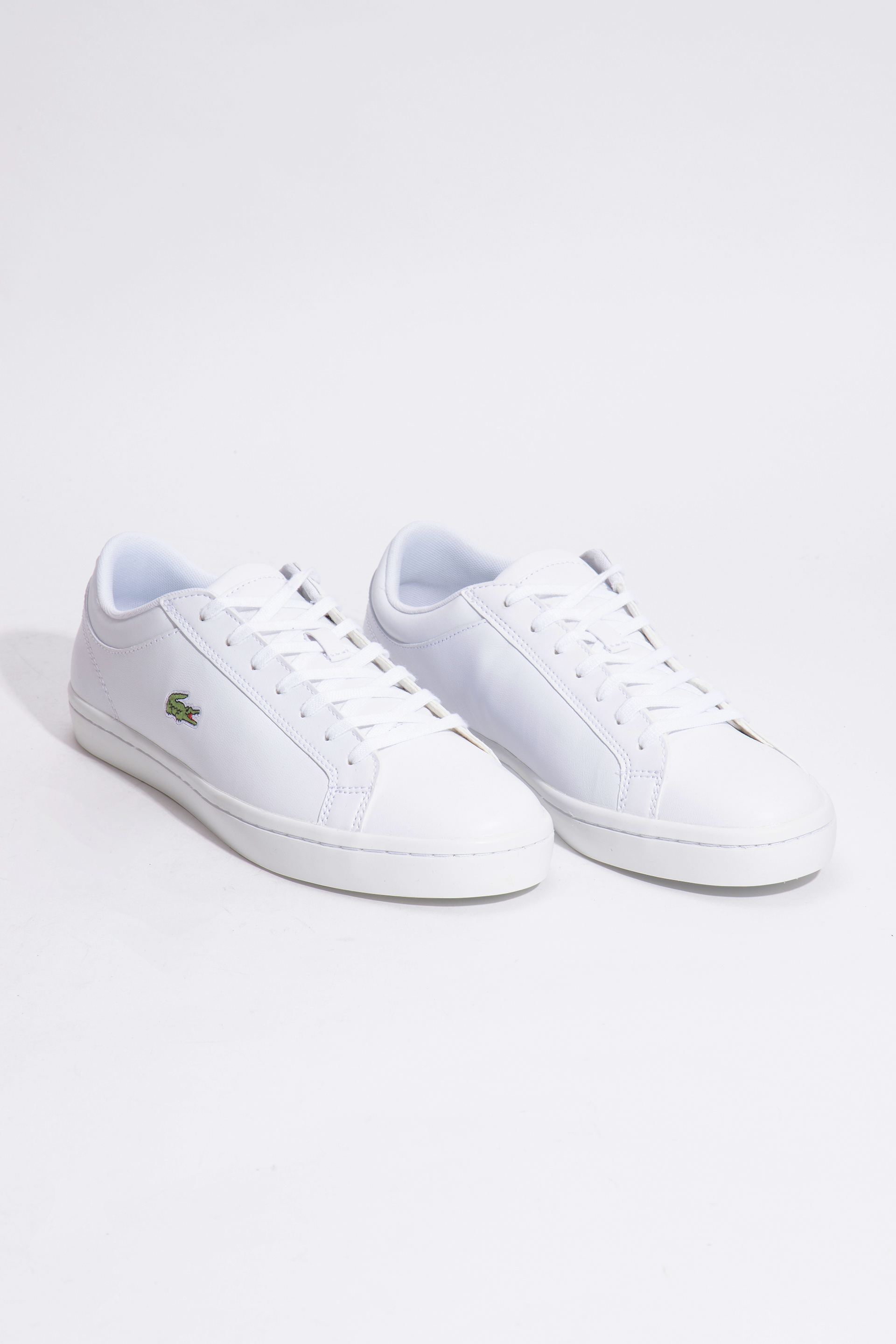 Lacoste Straightset Leather White Sneakers
