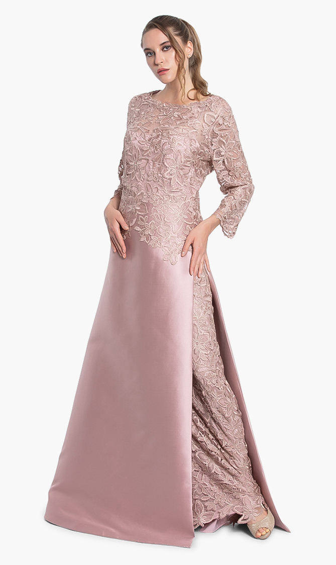 TERI JON Lace Top Gown