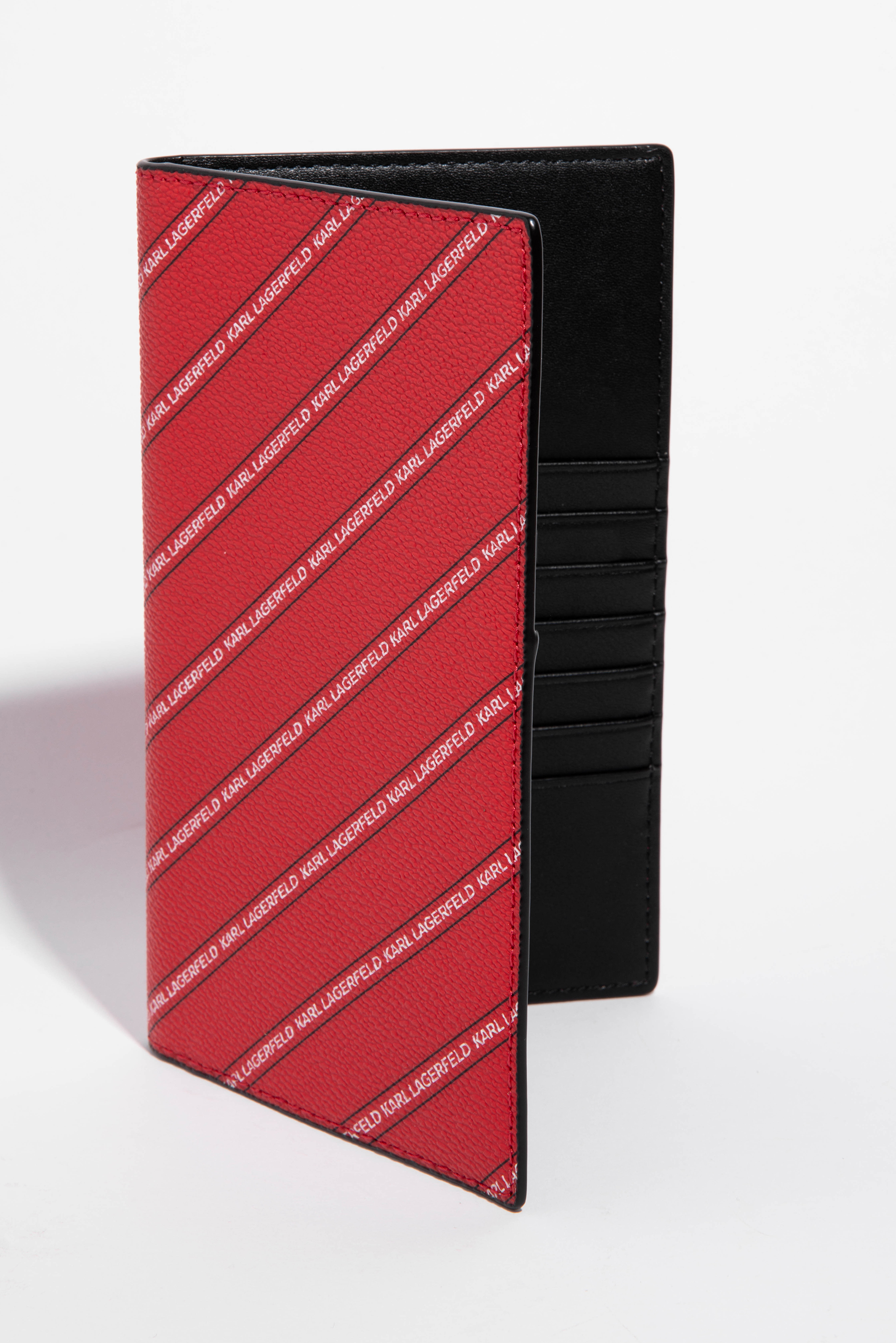 Karl Lagerfeld Stripe Logo Travel Wallet