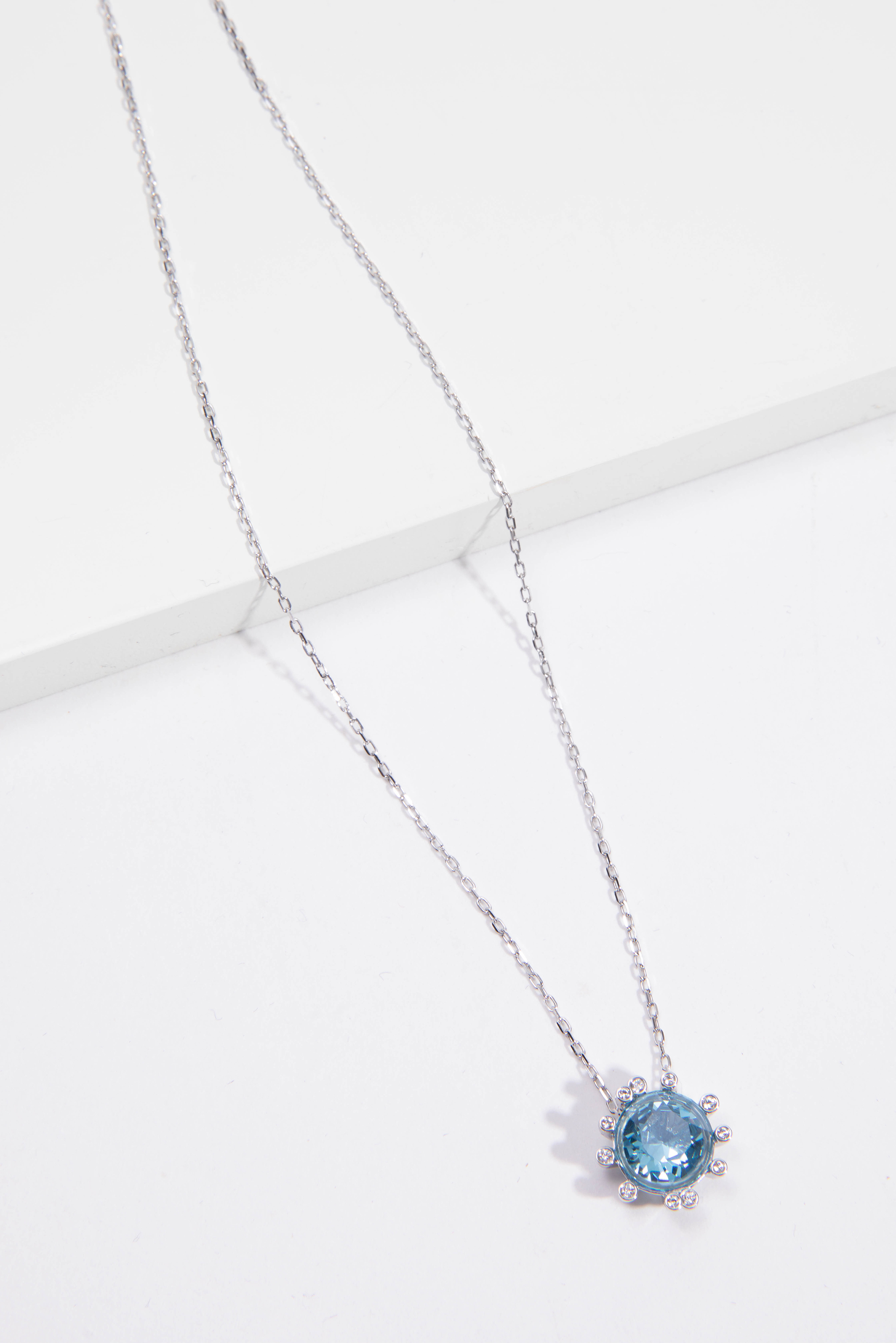 Swarovski Olive Classic Charm Aqua Pendant